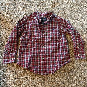 Ralph Lauren plaid button down dress shirt